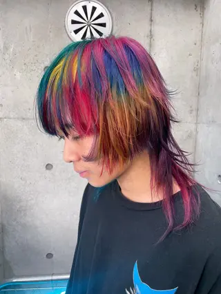 ミディアム ハイトーン/ブリーチ /ウルフ⛓️MAKIのヘアスタイル