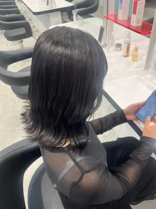 ミディアム カラー みう/仙台/暖色/ 艶髪/顔周りカット/のヘアスタイル