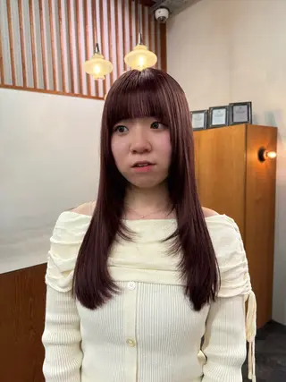 ロング カラー コノカ/暖色カラー/ 透明感カラーのヘアスタイル