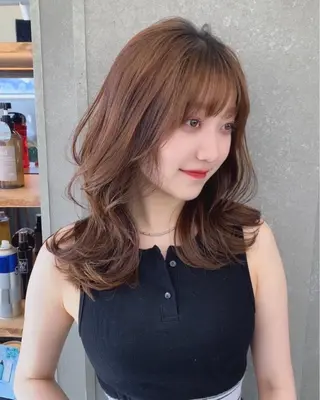 ミディアム 髪質改善/ボブ/ ハイトーン❣️yuiのヘアスタイル