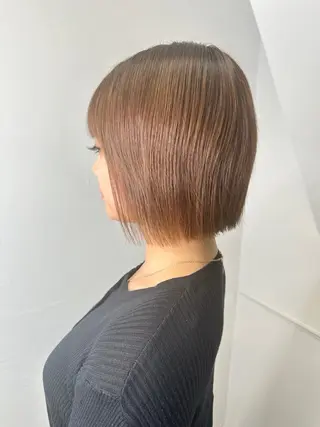 ミディアム 艶髪カラー/レイヤ ー支持No.1renのヘアスタイル