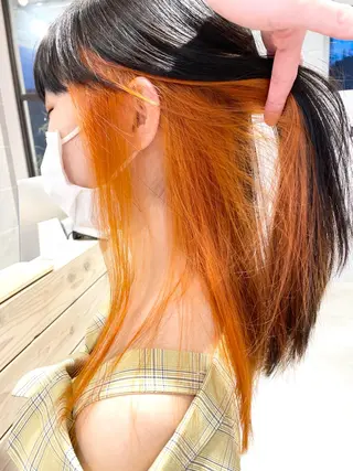 ミディアム カラー ブロンド×ハイトーン /遠藤将太のヘアスタイル