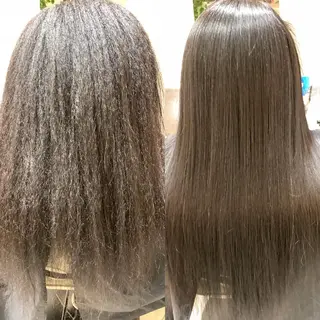 セミロング パーマ 🍒縮毛矯正🥝 髪質改善🦋吉野🌟のヘアスタイル