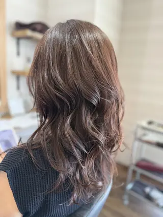 カラー ロング 個室型美容室san 都賀店のヘアスタイル