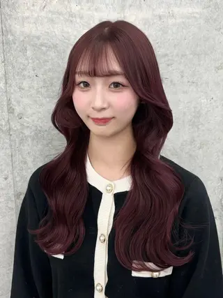 カラー NI表参道所属・Kana/韓国ヘア /暖色カラー🍒のヘアスタイル