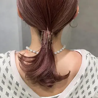 ミディアム カラー 瀬原 千夏のヘアスタイル