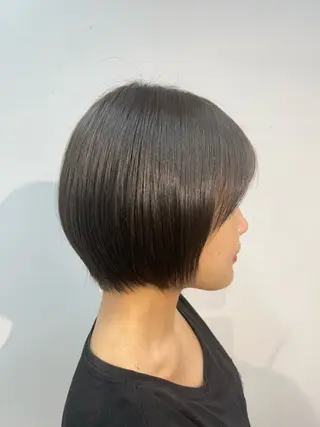 ショート レイヤー×ツヤカラー 渋谷/kougaのヘアスタイル