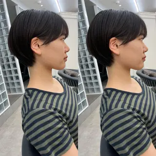 ショート Misaki /ボブ/縮毛矯正のヘアスタイル