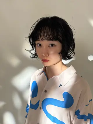 ショート パーマ ボブ/ショート 吉田竣のヘアスタイル