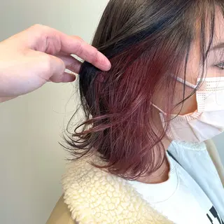 ショート カラー 心斎橋/ブリーチなし 髪質改善/レイヤーのヘアスタイル