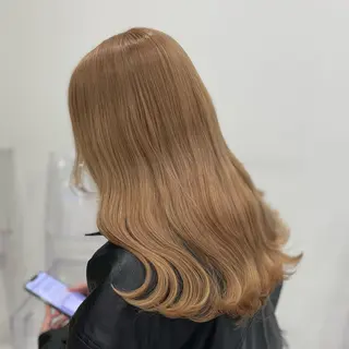ミディアム カラー 🎀🧁ダメージレス 艶髪カラー🧁🎀のヘアスタイル