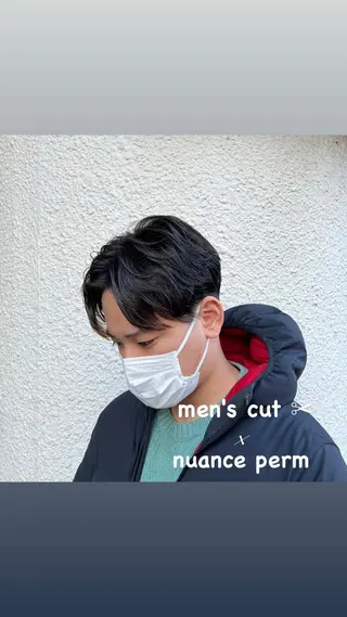 ショート パーマ メンズ 茅ヶ崎パーマ特化/ スパイラル/ハルキのヘアスタイル