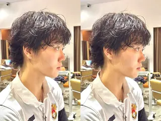 パーマ メンズ egerie prime 井向幹滉のヘアスタイル