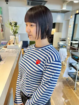 ショート カラー メンズパーマ/フェ ザーパーマ/古川晴輝のヘアスタイル