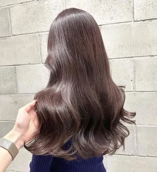 カラー セミロング 韓国ヘア♡🇰🇷 透明感カラー✨のヘアスタイル