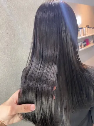 ロング カラー ヘアアレンジ 🥇ブリーチ無し 透明感🥇佐藤のヘアスタイル