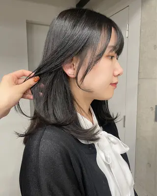 カラー 縮毛矯正/スパイラル パーマ/表参道のヘアスタイル