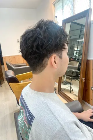 ショート パーマ メンズ Stastny by Lumi 日ノ出町店【スチャスティニーバイルミ】所属・縮毛矯正/カラー/ 似合わせ/JUNのヘアスタイル