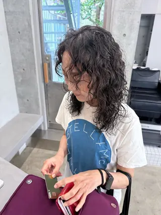 ロング カラー パーマ レイヤー/梅田/ HIKARU🍀のヘアスタイル