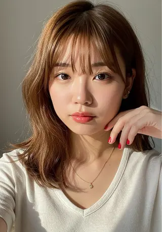 ミディアム LOVESTOIKE 堂本のヘアスタイル