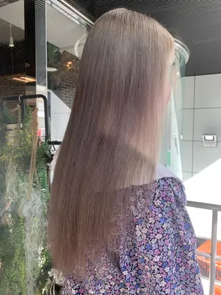 ロング カラー 💖デザインカラー/ タダ ハナカ💖のヘアスタイル