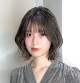 ショート カラー 莉乃/縮毛矯正/髪質 改善/艶カラーのヘアスタイル