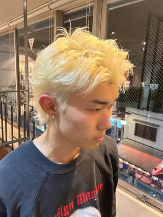 カラー メンズ yunosuke/艶 カラーw-salonのヘアスタイル