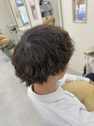 パーマ メンズ NaVIユウジ ブリーチカラーのヘアスタイル