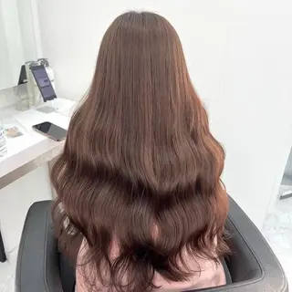 ロング カラー ヘアアレンジ 透明感ベージュ🪽 ブラウン🤎Rinのヘアスタイル