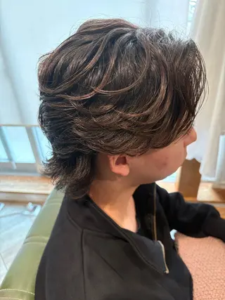 パーマ メンズ 鮫島 海斗のヘアスタイル