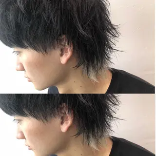 カラー メンズ BABY 艶髪暗髪ヘア💖達人のヘアスタイル