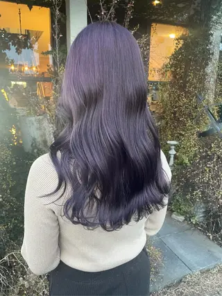 ロング カラー アオキ リノのヘアスタイル