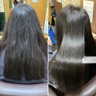 ロング パーマ katae sayoriのヘアスタイル