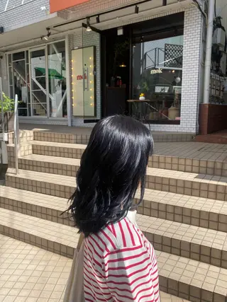 セミロング カラー ヘアアレンジ 🌱エシカル🌱 松原大将のヘアスタイル