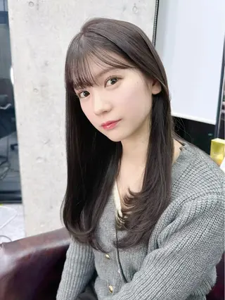 ロング 韓国/ワンホンヘア 髪質改善/MaCoのヘアスタイル