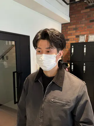 ミディアム 北野谷 篤のヘアスタイル