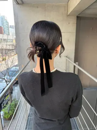 ミディアム ヘアアレンジ ヘアセット ✴︎Mai✴︎銀座のヘアスタイル