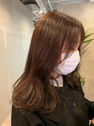 セミロング カラー S.BROOM SAYAKA⭐︎のヘアスタイル