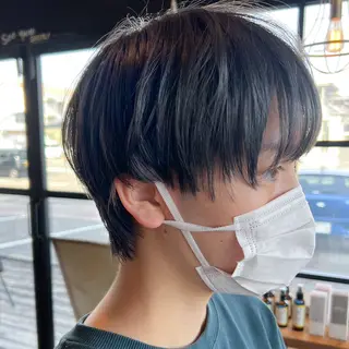 ショート メンズ 岸下 理緒のヘアスタイル