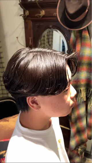 パーマ メンズ メンズパーマ眉毛 特化アユム🔥のヘアスタイル