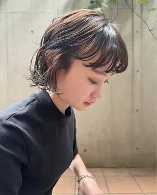 ショート パーマ ボブ/ショート 吉田竣のヘアスタイル