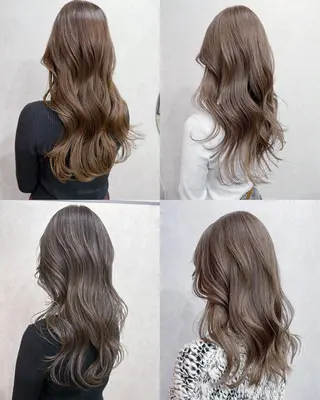 セミロング カラー AiM 大名　似合わせカットのヘアスタイル