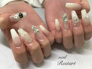 ロング nail Restart所属・Restart YURIのネイルデザイン