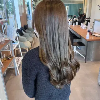セミロング RIN 京都美容室 ✴︎透明感カラー✴︎のヘアスタイル