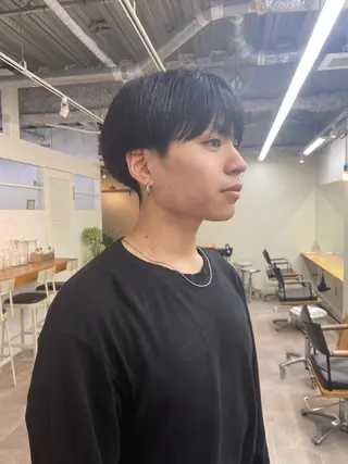 メンズ シャドウパーマ/ 波巻パーマYu-Kiのヘアスタイル