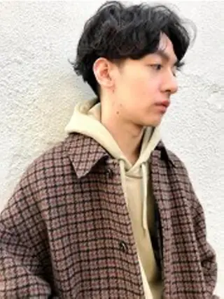 パーマ メンズ 北口 優貴のヘアスタイル