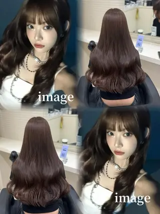 ロング カラー 🤍韓国大人っぽ ベージュMAI🤍のヘアスタイル