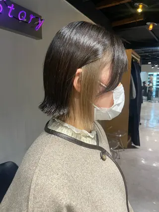 ショート カラー 🦋ハイトーンボブ ショート🦋トシキのヘアスタイル