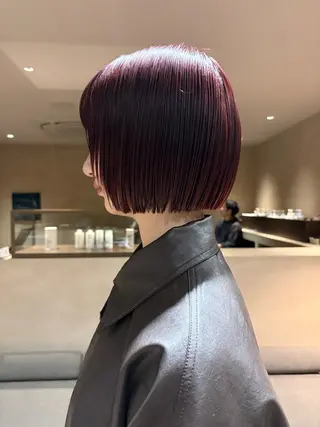 ショート ボブ/タイトアレンジ 個性派結婚式アレンジのヘアスタイル