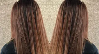 ミディアム カラー ヘアアレンジ アンドウ ユウ/ レイヤーカット/韓国のヘアスタイル